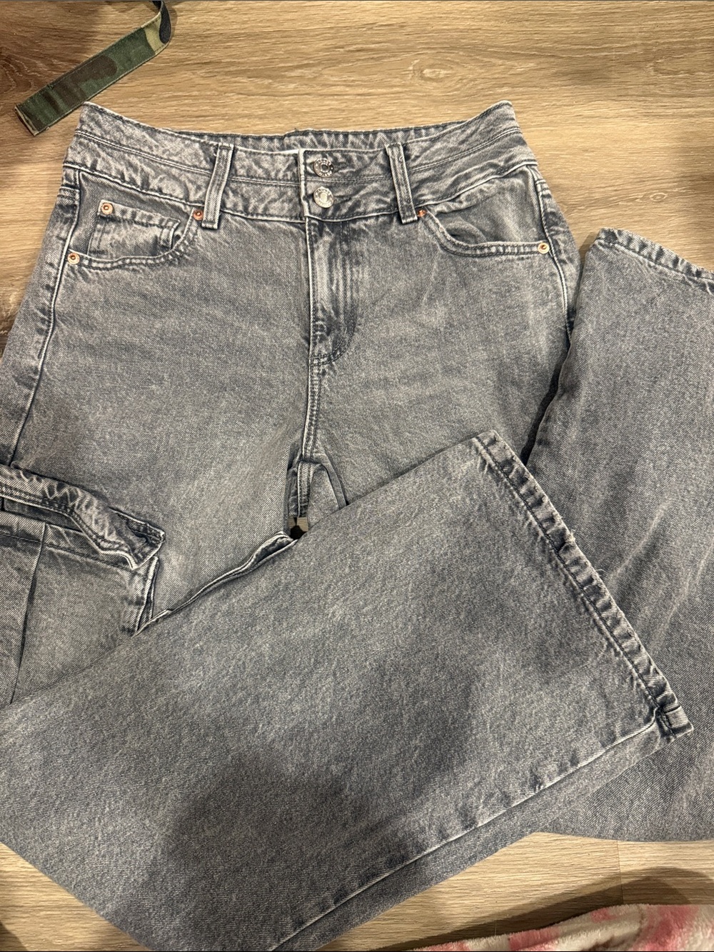 Garage Gray Cargo Jeans